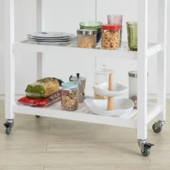 SoBuy Küchenwagen Mit 2 Schubladen Rollwagen Konsolentisch Weiß FKW68-WN -Mepalhom Geschaft 4de70beab1a90f6bae4627833b6d3fd2
