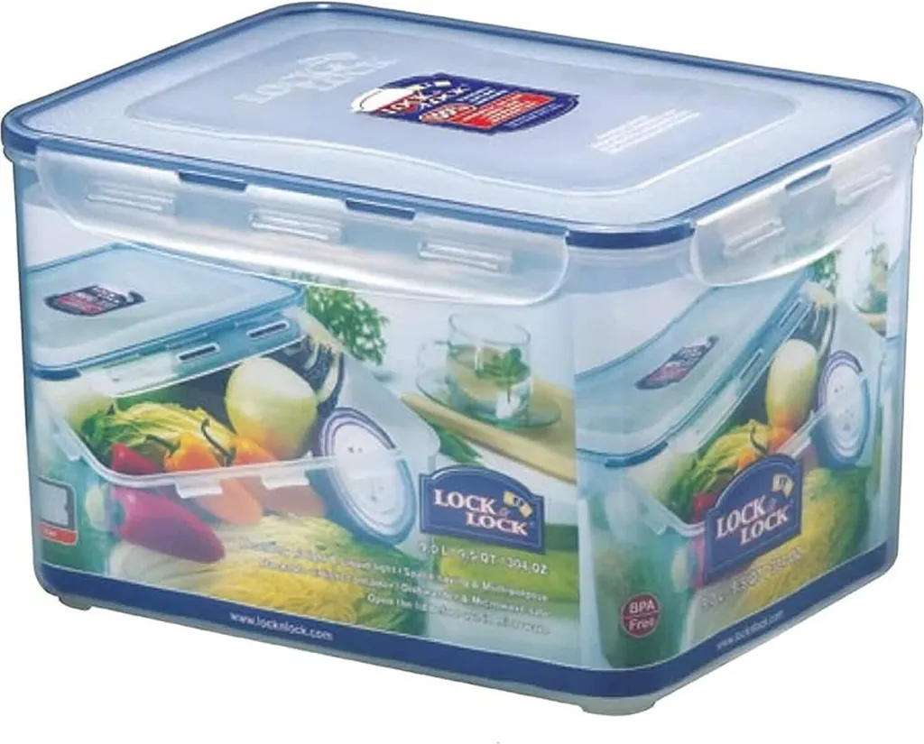 LocknLock Classic HPL838 Frischhaltedose 9L - Luft & Wasserdicht (1er Pack) 6 LocknLock Classic HPL838 Frischhaltedose 9L - Luft & Wasserdicht (1er Pack) – Bild 4