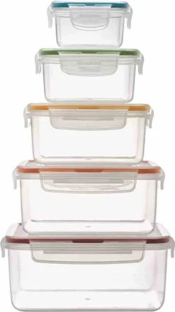 Lock&Lock HPL980CLQ5 Frischhaltedosen 5er Set - Luft & Wasserdicht (1er Pack) -Mepalhom Geschaft 50e0b6f298e252ab46416716e1a3ac9f