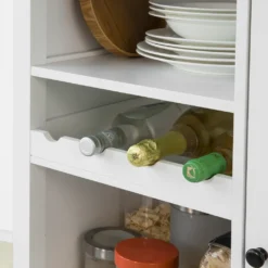 SoBuy FKW104-W Küchenwagen Servierwagen Rollwagen Mit Tür, Flaschenablage Und Schublade Weiß BHT Ca.: 80x93x40cm -Mepalhom Geschaft 51d83adc90bf61397499fab1aea7c104