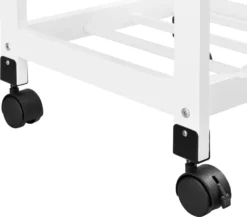 Servierwagen 76 X 37 X 37 Cm Barwagen 3 Ablage 1 Schublade Beistellwagen Allzweckwagen Rollwagen MDF Holzfarben-Weiß [en.casa] -Mepalhom Geschaft 526b79d9b67a2fb18fb4d29326150821