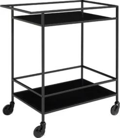 House Nordic Vita Servierwagen Schwarz | Barwagen Mit Rollen Inkl. Bremsen | Schlichtes Metallgestell Im Industrie-Design -Mepalhom Geschaft 56d95f65c426c2907522b84fa5cda6a8
