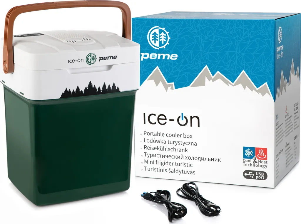 Tragbare Kühlbox Peme Ice-on Mini-Kühlschrank Für Auto Und Camping 32 Liter - In Pine Forest Grün 9 Tragbare Kühlbox Peme Ice-on Mini-Kühlschrank Für Auto Und Camping 32 Liter - In Pine Forest Grün – Bild 7