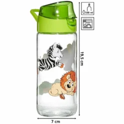Ritzenhoff & Breker Trinkflasche Happy Zoo, Kinder Flasche, Glas, Bunt, 500 Ml, 812909 -Mepalhom Geschaft 59acf7ab4d32940eb0794f8f43ccd3a9