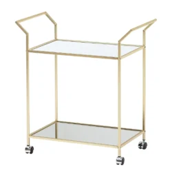 WOHNLING Design Servierwagen Gold 73x78x37 Cm Küchenwagen Glas / Metall | Mobiler Beistelltisch | Speisewagen Mit Glasplatte | Teewagen Mini Bar Auf 4 Rollen 13 WOHNLING Design Servierwagen Gold 73x78x37 Cm Küchenwagen Glas / Metall | Mobiler Beistelltisch | Speisewagen Mit Glasplatte | Teewagen Mini Bar Auf 4 Rollen -Mepalhom Geschaft 5a347d4bbd604fbb2eb97a225933d3b8