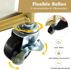 COSTWAY Küchenwagen Mit Universalrädern, Servierwagen 3 Ablagen, Marmor-Optik Barwagen Modern, Mobiler Rollwagen, Haushaltswagen Metallrahmen, Mehrzweckwagen Für Haus, Restaurant, Allzweckwagen Golden 11 COSTWAY Küchenwagen Mit Universalrädern, Servierwagen 3 Ablagen, Marmor-Optik Barwagen Modern, Mobiler Rollwagen, Haushaltswagen Metallrahmen, Mehrzweckwagen Für Haus, Restaurant, Allzweckwagen Golden -Mepalhom Geschaft 5abe713a87eb05b4afc1f07ecadaab0d