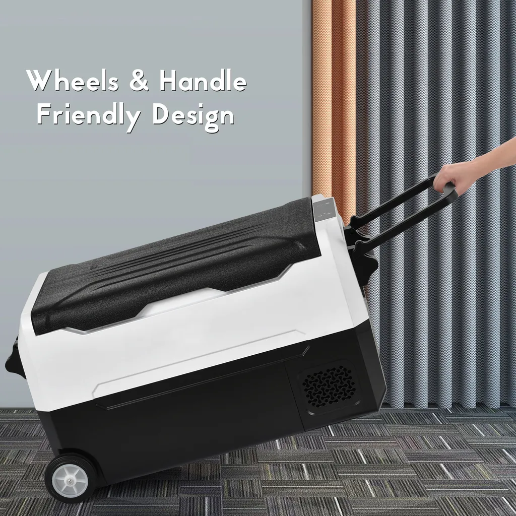 Merax Elektrisch Kühlbox Mit Kompressor 31.5L Schwarz, Mini Kühlschrank Tragbar Kühlleistung Bis -20° C, Gefrierbox 12/24 V Und 230 V Für Büro, Auto, Camping, Garten 8 Merax Elektrisch Kühlbox Mit Kompressor 31.5L Schwarz, Mini Kühlschrank Tragbar Kühlleistung Bis -20° C, Gefrierbox 12/24 V Und 230 V Für Büro, Auto, Camping, Garten – Bild 6