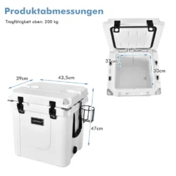 COSTWAY 31L Kühlbox Strapazierfähig Kühler Mit Korb & Getränkehalter Griffen & Fischlineal Eiskühler Tragbar Kälte Bis 9 Tage Weiß 15 COSTWAY 31L Kühlbox Strapazierfähig Kühler Mit Korb & Getränkehalter Griffen & Fischlineal Eiskühler Tragbar Kälte Bis 9 Tage Weiß -Mepalhom Geschaft 62a438fbe4649b5e84ffc42bf6376247