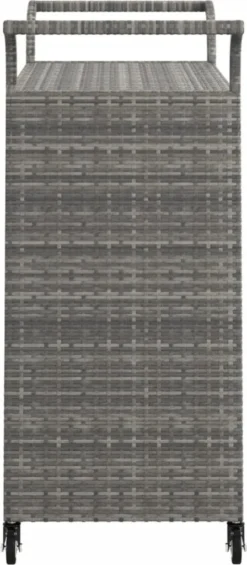 VidaXL Barwagen Mit Schublade Grau 100x45x97 Cm Poly Rattan 13 VidaXL Barwagen Mit Schublade Grau 100x45x97 Cm Poly Rattan -Mepalhom Geschaft 62d9b1053e1b13c134adf10de443a050