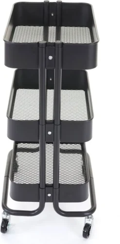 Servierwagen HWC-C64, Küchenwagen Barwagen Teewagen Transportwagen Rollwagen Schwarz Ohne Griff -Mepalhom Geschaft 653c6c11fcde2bfad7d9f32f7d43a224