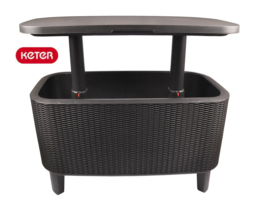 Keter Garden Bar 2in1 Tisch, Bar Mit Kühlbehälter Bevy Cool Bar Rattan 13 Keter Garden Bar 2in1 Tisch, Bar Mit Kühlbehälter Bevy Cool Bar Rattan – Bild 11