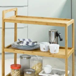 SoBuy Servierwagen, Küchenwagen, Küchenregal, Rollwagen, Teewagen, FKW34-B-N -Mepalhom Geschaft 689f002add8be4611091a0e00786cfc8