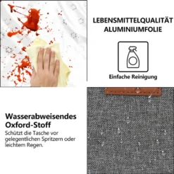 Lospitch 25L Kühltasche Faltbar Kühlkorb Kühlbox Isoliertasche Thermotasche Picknicktasche Für Lebensmitteltransport, Grau -Mepalhom Geschaft 6b0b517442860be4f5dfa279f956e12c