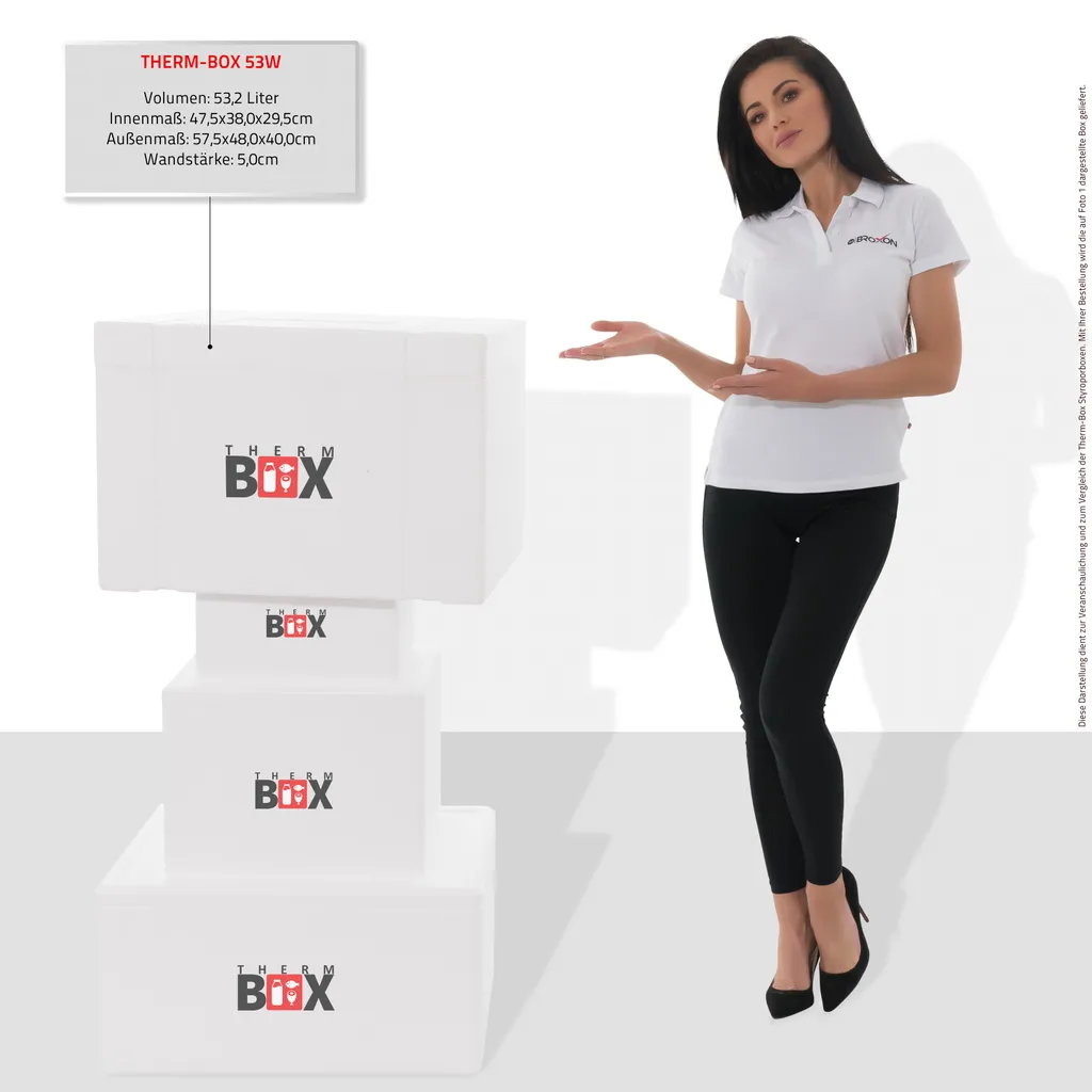 Styroporbox 53W | Wand: 5,0cm | Volumen: 53,2L | Innenmaß:47x38x29cm | Weiß Isolierbox Thermobox Kühlbox Warmhaltebox 6 Styroporbox 53W | Wand: 5,0cm | Volumen: 53,2L | Innenmaß:47x38x29cm | Weiß Isolierbox Thermobox Kühlbox Warmhaltebox – Bild 4