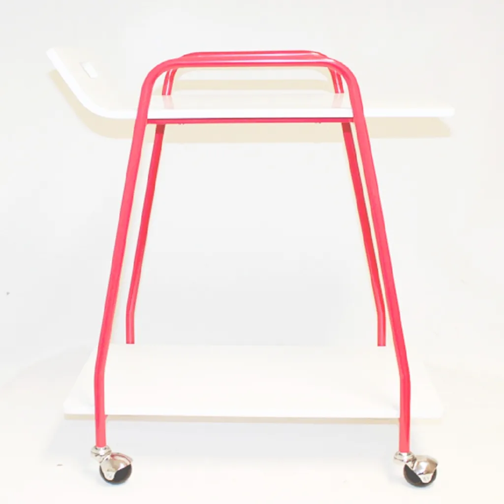 Beistelltisch Servierwagen Mit 2 Ablagen Rot Teewagen Servicewagen 7 Beistelltisch Servierwagen Mit 2 Ablagen Rot Teewagen Servicewagen – Bild 5