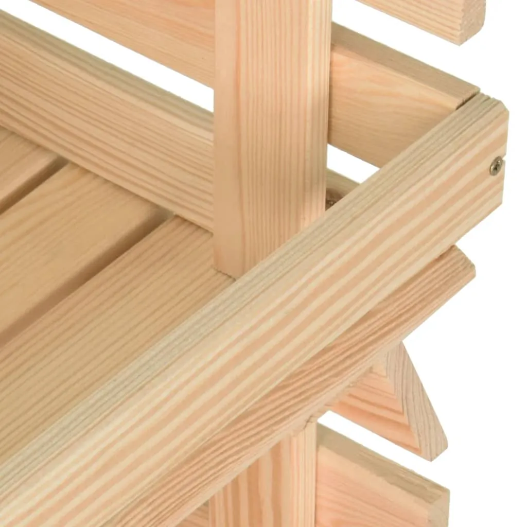 VidaXL Gemüsewagen 57x30x80 Cm Massivholz Kiefer 10 VidaXL Gemüsewagen 57x30x80 Cm Massivholz Kiefer – Bild 8