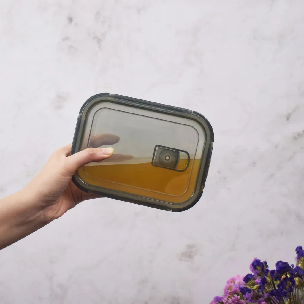 PIE LOCK Vorratsdosen 6 Teilig Eckig - Vorratsdosen Set Mikrowellengeeignete Essensbox Vorratsbehälter - Grau Glasdose Lunchbox Vorratsgläser Set 9 PIE LOCK Vorratsdosen 6 Teilig Eckig - Vorratsdosen Set Mikrowellengeeignete Essensbox Vorratsbehälter - Grau Glasdose Lunchbox Vorratsgläser Set – Bild 7