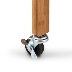 Klarstein Tennessee Servierwagen - Küchenwagen , Rollwagen , 3 Etagen , 2 Ablageflächen , Herausnehmbare Schublade , Schwarze Granitarbeitsfläche , Sichere Feststellbremsen , Bambusholz , Braun -Mepalhom Geschaft 71d9fbfe32135c4687794ff723a409e1