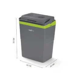 MAXXMEE Kühlbox - Wahlweise Via Netzkabel Oder KFZ-Anschluss - 22l Volumen - Grau/limegreen Kühlbox Camping Kühlschrank 22L Auto 12V 230V Thermobox Elektrisch Picknick Grau -Mepalhom Geschaft 721c853c4842f06ea5dbac8f0a02506b