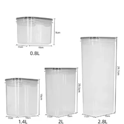 EINFEBEN 8er Set Vorratsdosen Müsli Behälter Mehl Nudel Schüttdose Pasta Lebensmittel -Mepalhom Geschaft 727458a5b807fb80d49bb424cf4a79de