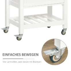 HOMCOM Küchenwagen Küchenrollwagen Servierwagen Mit Einer Schublade Geschlossenen Schrank Regalboden Und Handtuchhalter 4 Lenkrollen MDF Gummiholz Weiß+Eiche 63,5 X 40 X 90 Cm 14 HOMCOM Küchenwagen Küchenrollwagen Servierwagen Mit Einer Schublade Geschlossenen Schrank Regalboden Und Handtuchhalter 4 Lenkrollen MDF Gummiholz Weiß+Eiche 63,5 X 40 X 90 Cm -Mepalhom Geschaft 76a064c0dd75a7a218c714560a643428