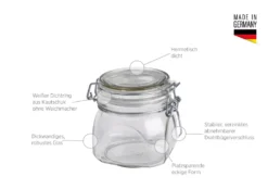 Mäser 931161 Gothika Einmachglas Mit Deckel, 300 Ml, Vorratsgläser Mit Bügelverschluss, Klar (6er Pack) -Mepalhom Geschaft 782f062d59d029af46102492716be213
