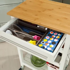 SoBuy Servierwagen, Küchenwagen, Küchenregal, B58xT40xH90cm FKW16-WN -Mepalhom Geschaft 78d3f8fb5029091c41ab61c99fb4969c