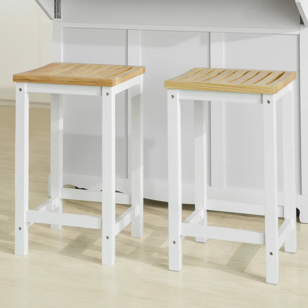 SoBuy 2er Set Stuhl Holzstuhl Essstuhl Küchenstuhl Hocker Zum Küchenwagen 2xFST29-WN 5 SoBuy 2er Set Stuhl Holzstuhl Essstuhl Küchenstuhl Hocker Zum Küchenwagen 2xFST29-WN – Bild 3