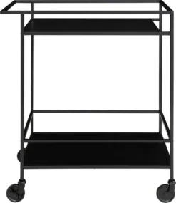 House Nordic Vita Servierwagen Schwarz | Barwagen Mit Rollen Inkl. Bremsen | Schlichtes Metallgestell Im Industrie-Design -Mepalhom Geschaft 7b70ec9546f62b1d4c83584d19bd54d8