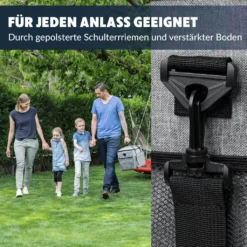 Obics - Kühltasche Gross Faltbar 30l Kuehlbox Isoliertasche Grau Für Essen In Tupperware Für Auto Mit Fächer Lunchtasche Camping Zubehör Für Picknick Essenstasche Isoliert Und Wasserdicht Für Arbeit -Mepalhom Geschaft 7e371fbce515655565288f4fff503f63