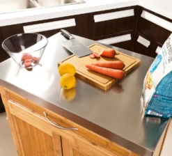 SoBuy Küchenwagen Aus Bambus Mit Edelstahltop, Servierwagen FKW13-N -Mepalhom Geschaft 7fd4ae1fa17fe245f4fb85a2db86615c