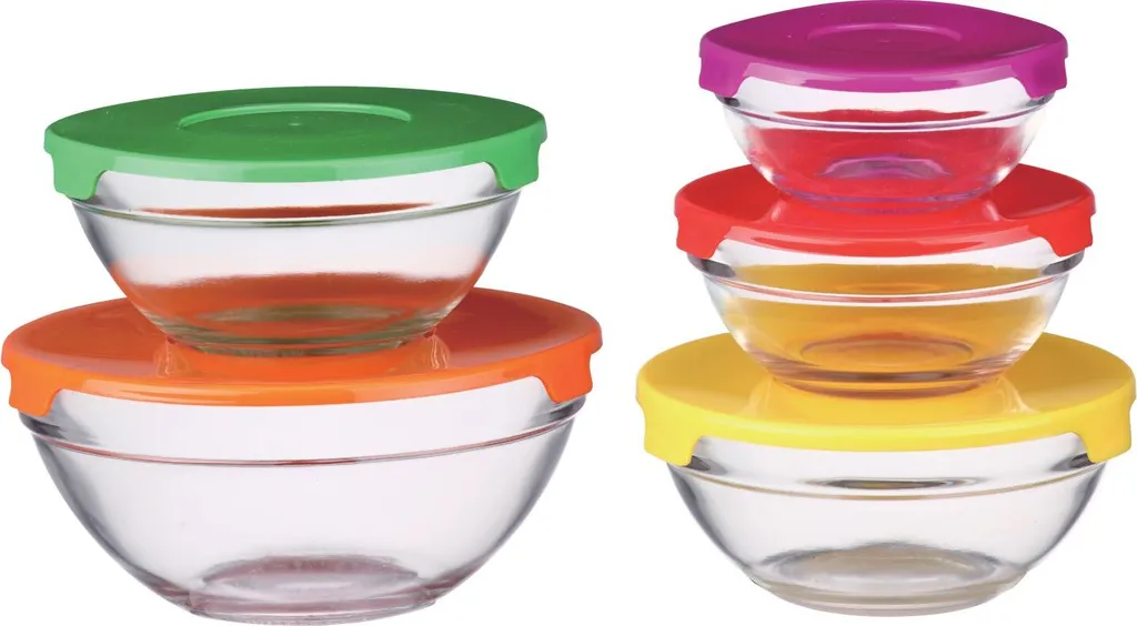 10 Tlg Glasschüssel Set Stapelbar Deckel Frischhaltedosen Vorratsdosen 3 10 Tlg Glasschüssel Set Stapelbar Deckel Frischhaltedosen Vorratsdosen