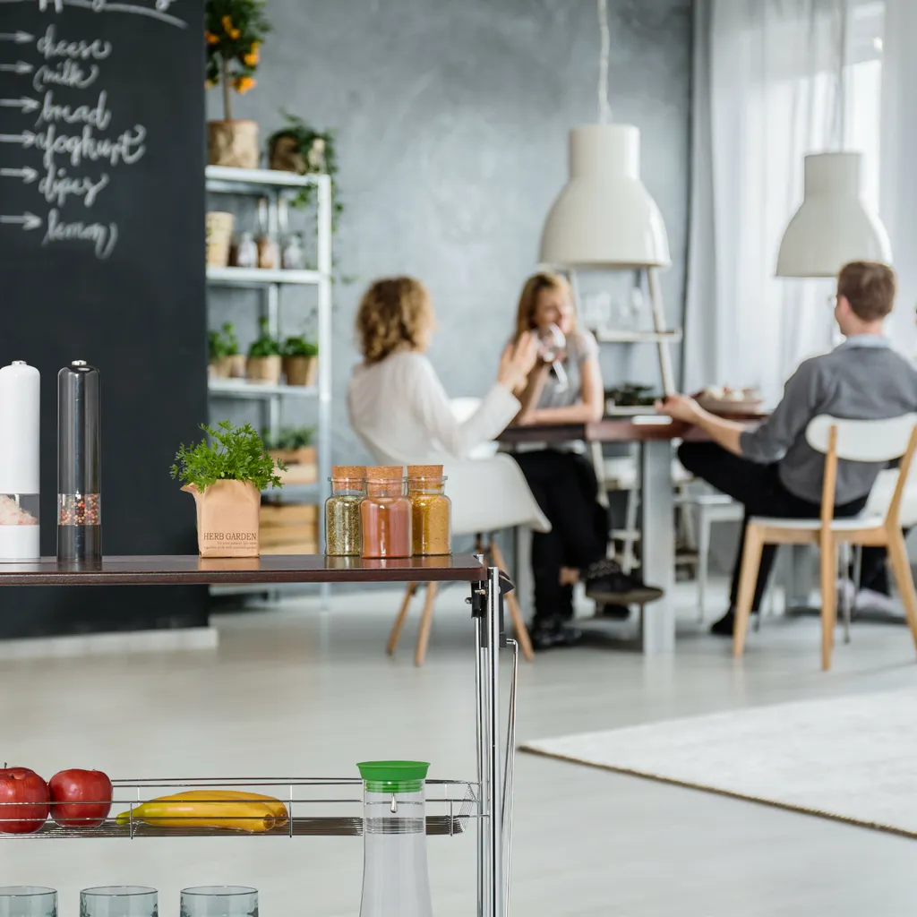 Relaxdays Klappbarer Servierwagen 5 Relaxdays Klappbarer Servierwagen – Bild 3