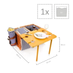 Sänger SÄNGER Picknickkorb Borkum Mit Integriertem Tisch & Kühltasche 25 Teilig Für 4 Personen -Mepalhom Geschaft 81631da3fec311cf0b04d84d7264d51a