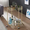 WOHNLING Design Servierwagen Gold Ø 57 Cm Beistelltisch | Teewagen Metall Mit Rollen | Küchenwagen Mit Glasplatten | Barwagen Rund 75 Cm Hoch | Küchentrolley Modern | Rollwagen 2 WOHNLING Design Servierwagen Gold Ø 57 Cm Beistelltisch | Teewagen Metall Mit Rollen | Küchenwagen Mit Glasplatten | Barwagen Rund 75 Cm Hoch | Küchentrolley Modern | Rollwagen -Mepalhom Geschaft 82d5be08fb050f6bbbe01f6da1c21176