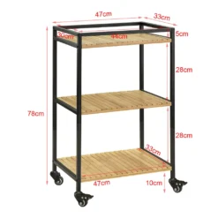 SoBuy Küchenwagen Servierwagen Rollwagen, Aus Metall Und Bambus FKW65-N 17 SoBuy Küchenwagen Servierwagen Rollwagen, Aus Metall Und Bambus FKW65-N -Mepalhom Geschaft 83d157c2f92be2eb7d4a9f29c8baef9e