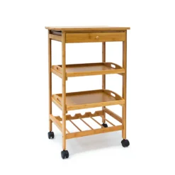 Relaxdays Küchenrollwagen JAMES L & Flaschenregal -Mepalhom Geschaft 8458c813d54cc2c6ac5b6bf9928ad24e