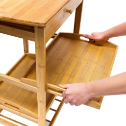 Relaxdays Küchenrollwagen JAMES L & Flaschenregal -Mepalhom Geschaft 853769c2bef339155f24116f16ca0936