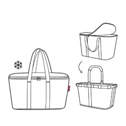 Reisenthel Coolerbag Twist Silver Kühltasche Faltbar 20 L - Twist Silver -Mepalhom Geschaft 85d02d43fb97d985021213fb151d157f 1