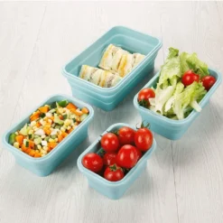 Faltbare Frischhaltedosen, 4 PCS Kitchen Vorratsdosen Set Faltbare Brotbox Silikon Zusammenklappbaren Container, Camping Schüssel Faltbar Set, Frischhalteboxen Für Kühlschränke -Mepalhom Geschaft 88d34cb8e4efa9966d2244dcd8fe5eb3