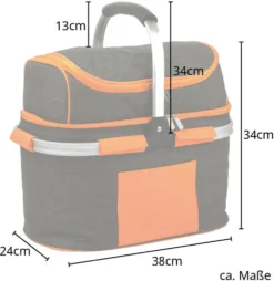 SVITA Picknickkorb 25l Thermo Einkaufskorb Mit Kühlfunktion Kühlbox Kühltasche Grau 9 SVITA Picknickkorb 25l Thermo Einkaufskorb Mit Kühlfunktion Kühlbox Kühltasche Grau -Mepalhom Geschaft 89ab40ed9f8d67ca1685d033e41ce48f