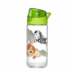 Ritzenhoff & Breker Trinkflasche Happy Zoo, Kinder Flasche, Glas, Bunt, 500 Ml, 812909 -Mepalhom Geschaft 89b3983c25003316aeff9631960d1697