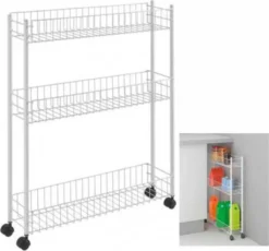 Metaltex Fino Allzweckwagen, 3 Etg. 60x16x72 Cm 341433 -Mepalhom Geschaft 89d0c860e2285a2078e90a0c2cb92fc6