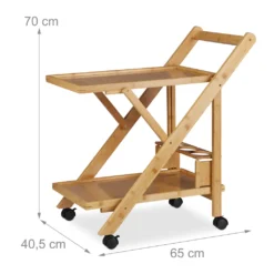 Relaxdays Küchenwagen Bambus Mit 2 Ablagen -Mepalhom Geschaft 8feaf06de675b131633bda610cbf1b1c
