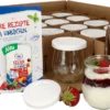 MamboCat 12er Set Weckgläser Tulpenglas Mit Frischhalte-Deckel 220ml + Rezeptheft -Mepalhom Geschaft 909811f2771ca311ad54f089ff829502