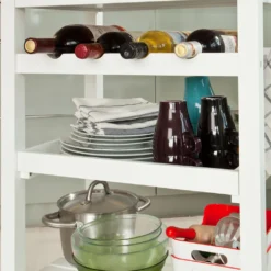 SoBuy Servierwagen, Küchenwagen, Küchenregal, B58xT40xH90cm FKW16-WN -Mepalhom Geschaft 93ec105193c3f635bf08528535ca1b30