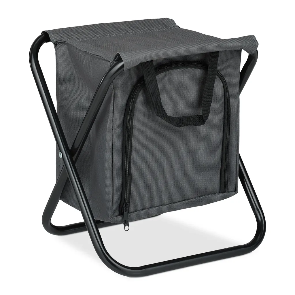 Relaxdays Campinghocker Mit Kühltasche 12 Relaxdays Campinghocker Mit Kühltasche – Bild 10