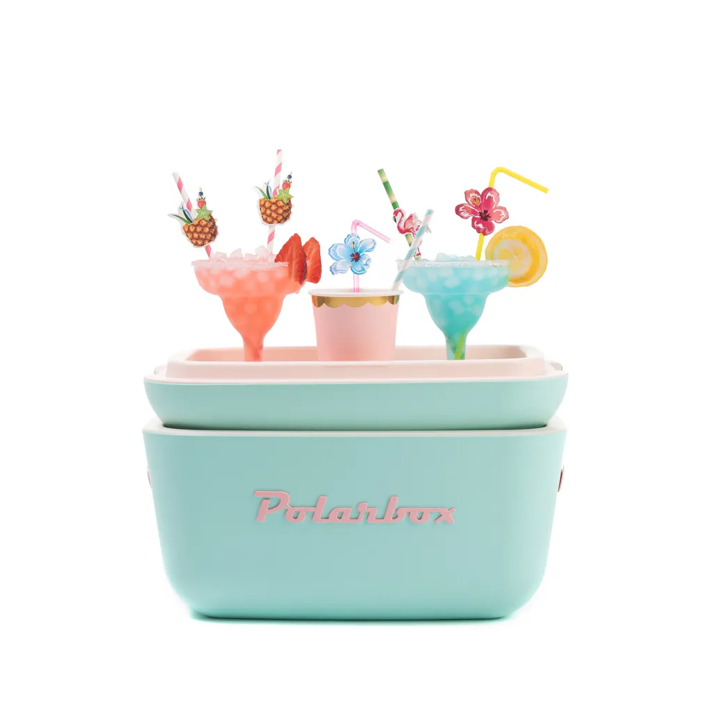 Kühlbox | Passive Kühlbox | Kühltaschen Polar In Retro Vintage Design Aus Kunststoff Mit Polystyrol (Airpop) Thermische Isolierung, 12L In Türkis 5 Kühlbox | Passive Kühlbox | Kühltaschen Polar In Retro Vintage Design Aus Kunststoff Mit Polystyrol (Airpop) Thermische Isolierung, 12L In Türkis – Bild 3