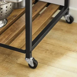 SoBuy SVW18-F Servierwagen Beistellwagen Rollwagen Teewagen Barwagen Küchenwagen Mikrowellenregal Küchenrollwagen BHT Ca.: 110x92x45cm -Mepalhom Geschaft a014fd34b1db7f073006d7bc47c719ce