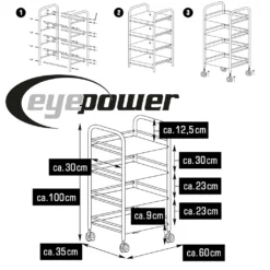 Edelstahl Küchenwagen 4 Etagen 60x35x100cm Servierwagen Rollregal Bad-Rollwagen 13 Edelstahl Küchenwagen 4 Etagen 60x35x100cm Servierwagen Rollregal Bad-Rollwagen -Mepalhom Geschaft abf8e494c231931ceead845b3822ded8